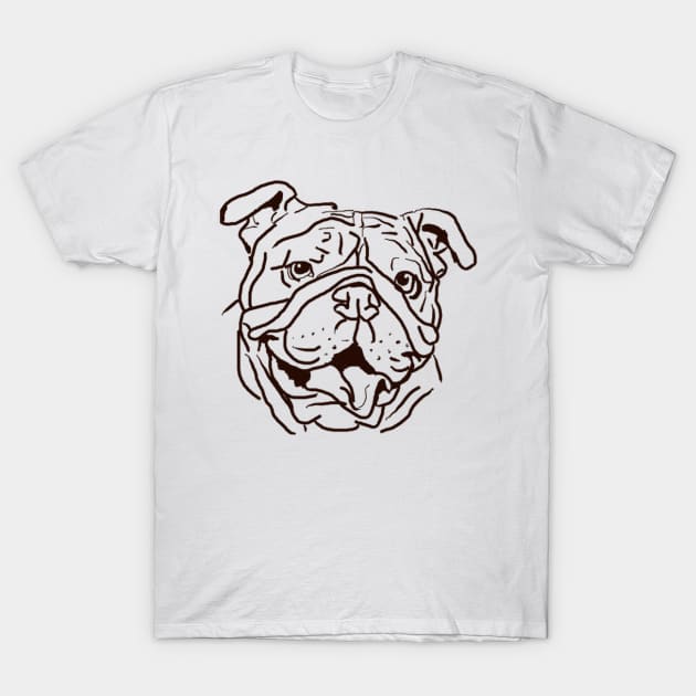 The Bulldog Love of My Life T-Shirt by lalanny